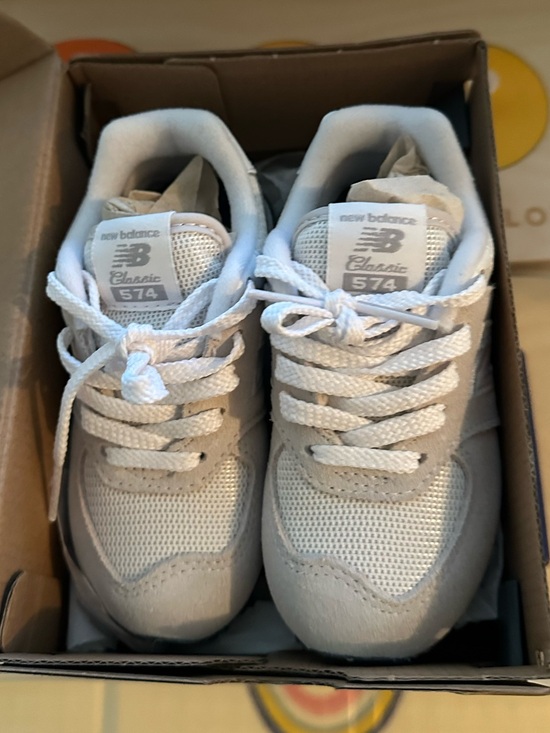 New Balance Other - New Balance Grey White Shoe Box - 574 Model